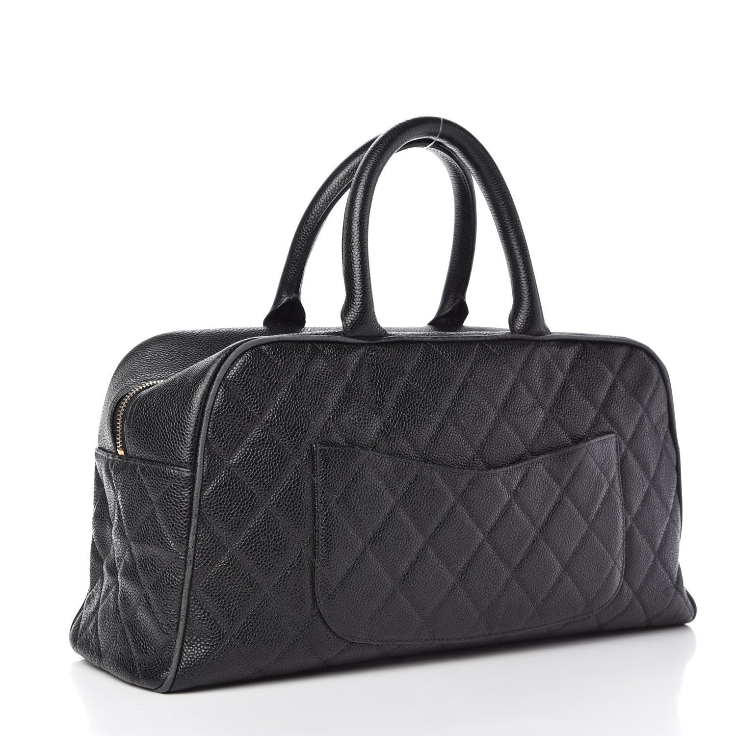 Chanel Caviar Quilted Large Bowler Black 3 of 10
