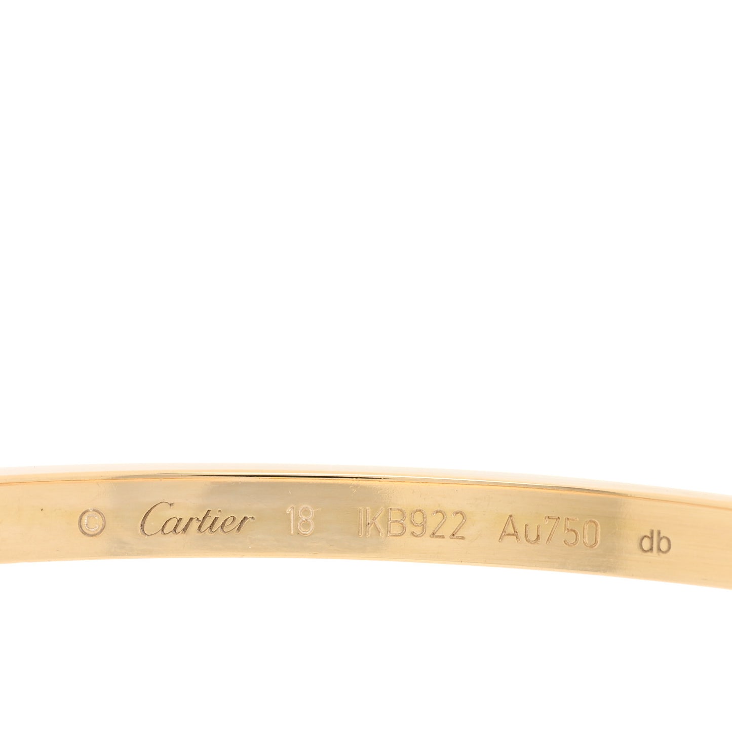 18K Yellow Gold Small LOVE Bracelet 18