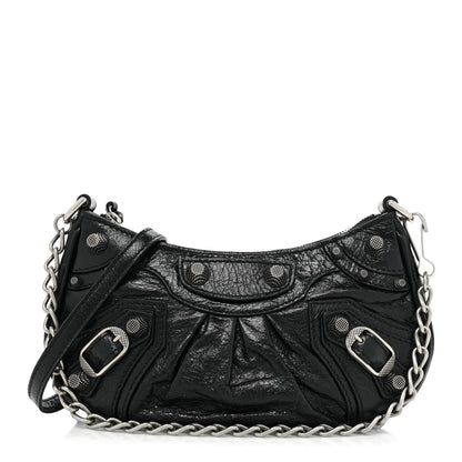 Balenciaga Agneau Arena Le Cagole Mini Purse With Chain Black 1 of 9