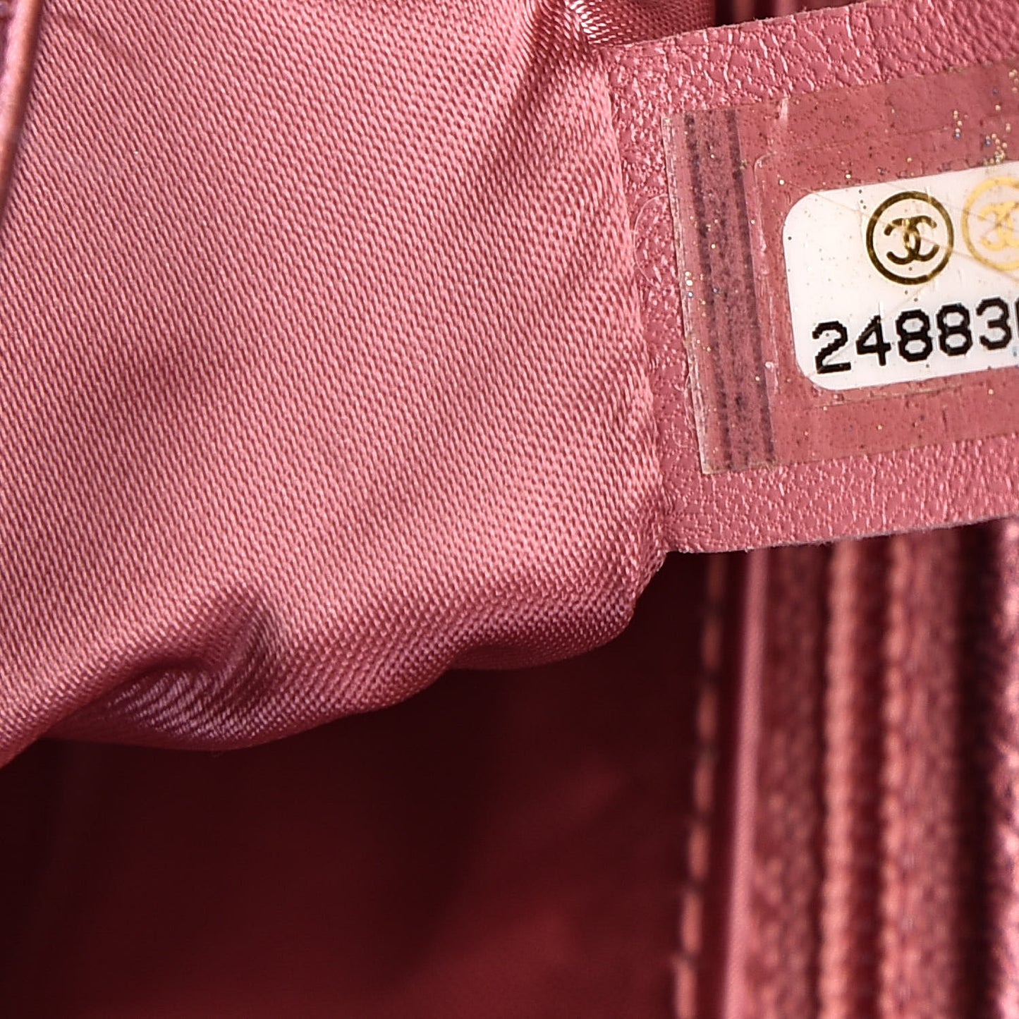 Lurex Knit Medium Pluto Glitter Flap Pink