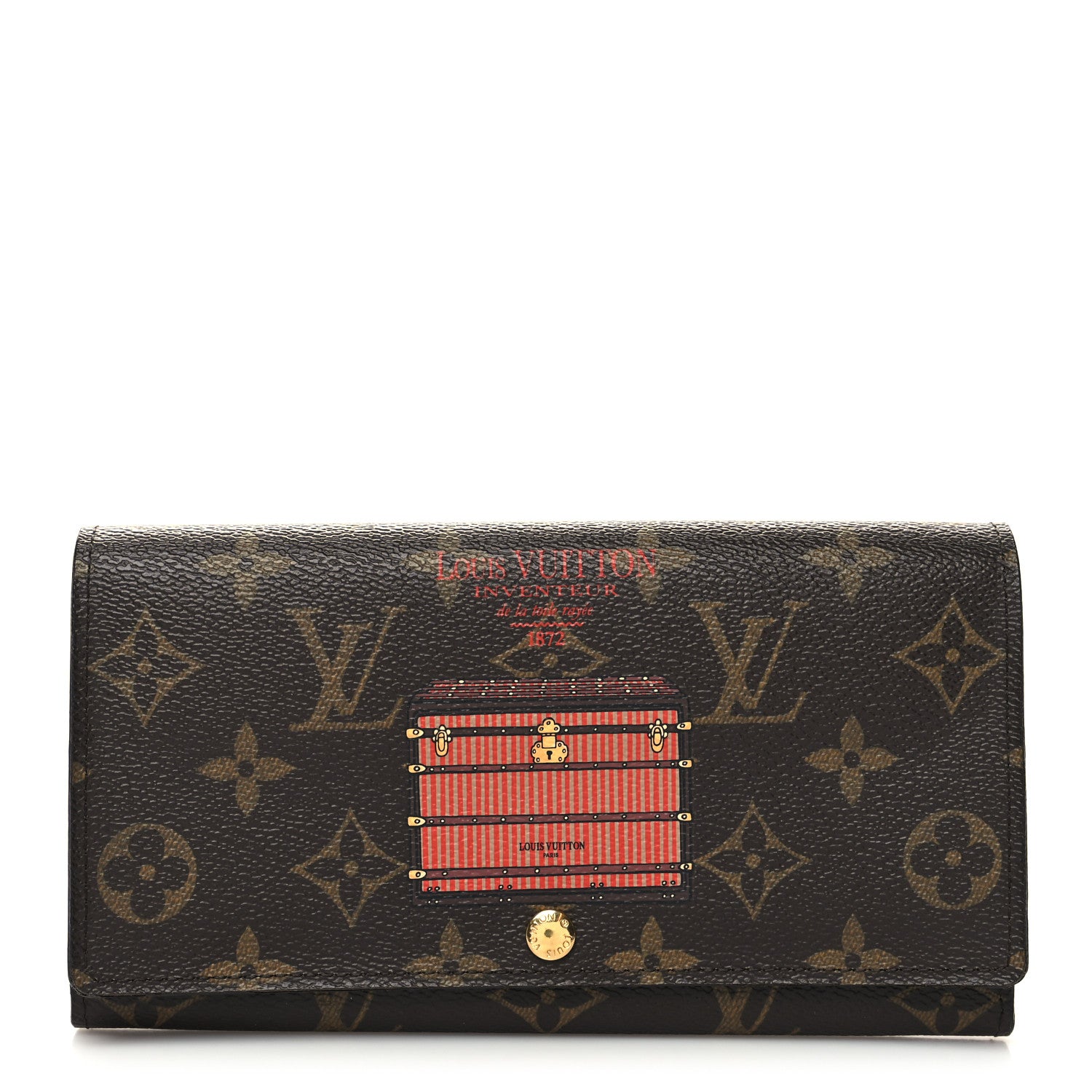 Louis Vuitton Monogram Trunks and Locks Sarah Wallet 1 of 8