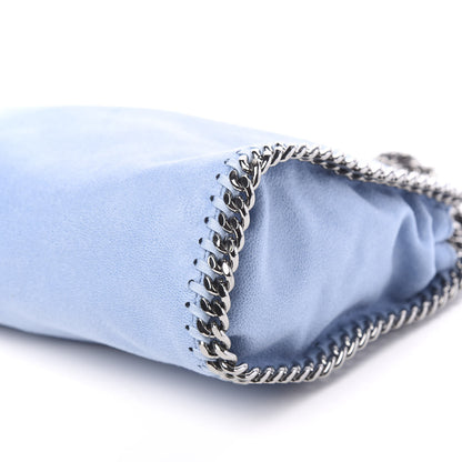 Stella McCartney Shaggy Deer Mini Falabella Fold Over Tote Light Blue 7 of 8