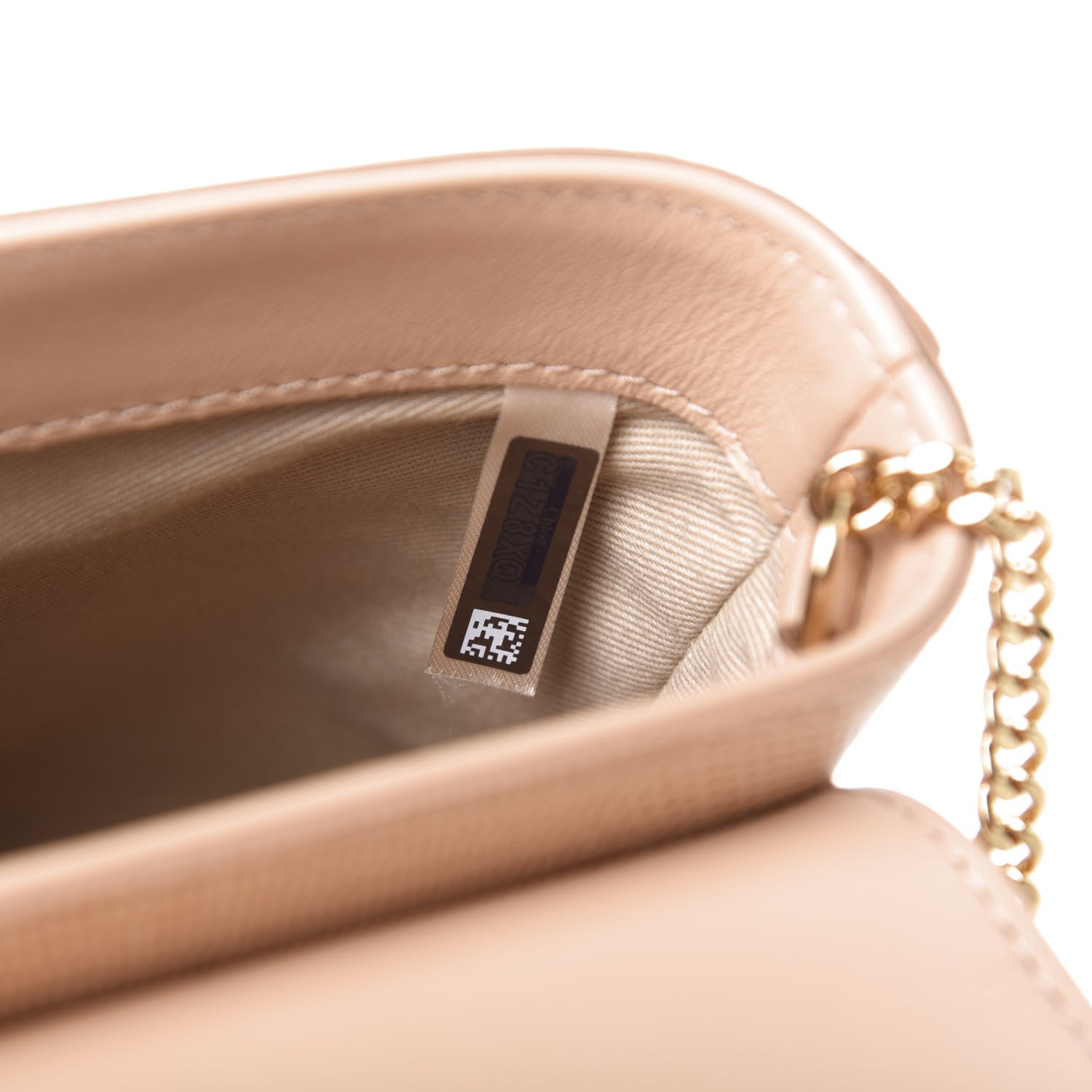 Chloe Calfskin Lizard Embossed Small Aby Lock Delicate Pink 9 of 11
