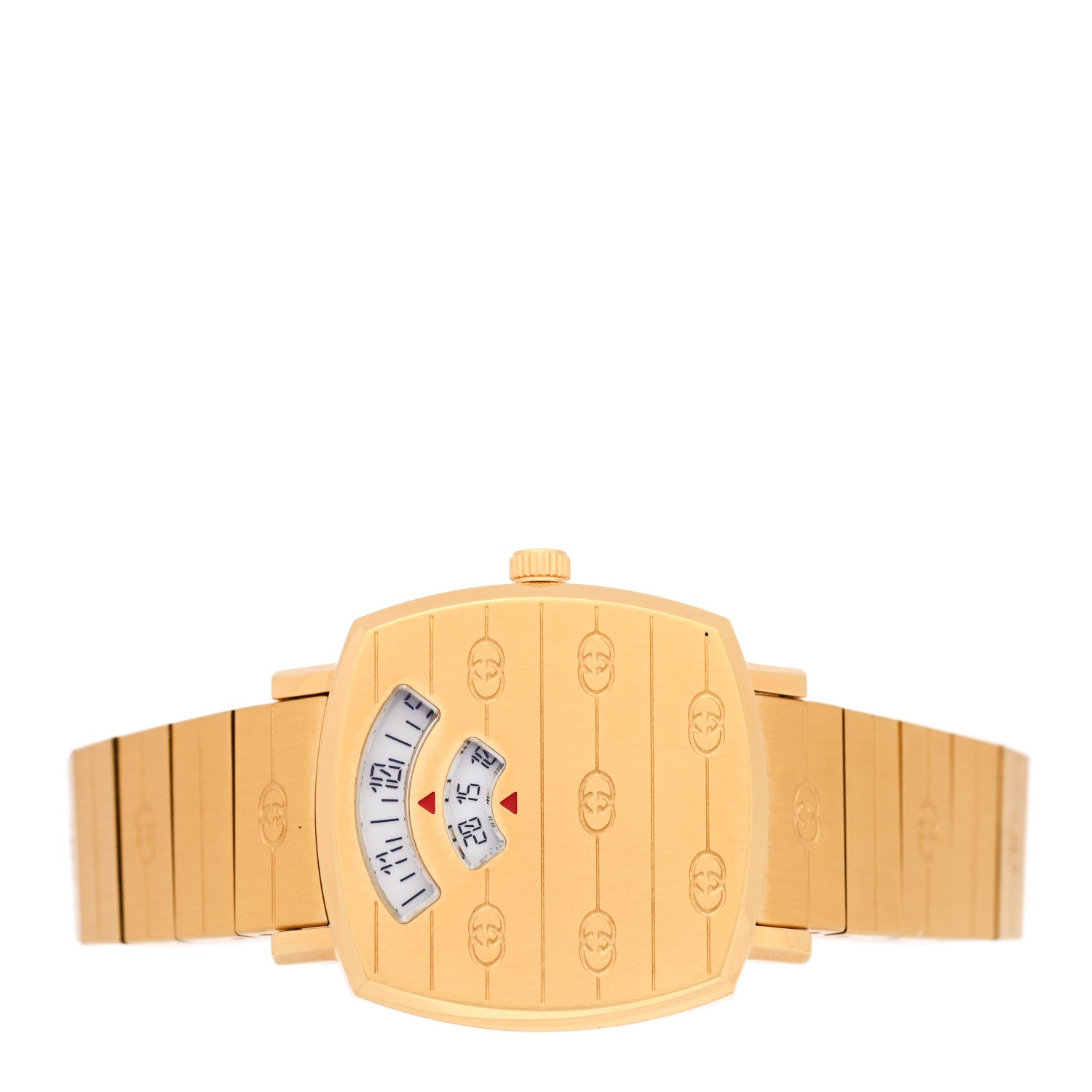 Gucci Stainless Steel 27mm Grip Quartz Watch Gold 1856521