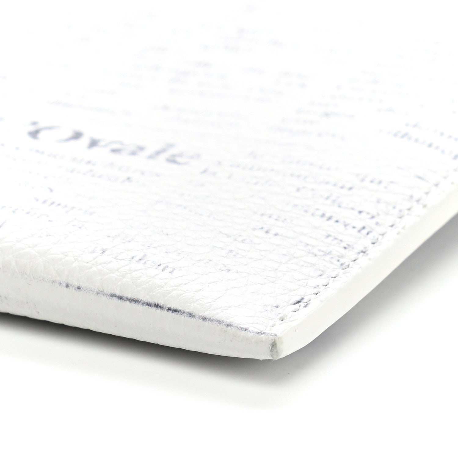 Christian Dior X DANIEL ARSHAM Grained Calfskin Newspaper Wristlet White 10 of 12