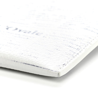 Christian Dior X DANIEL ARSHAM Grained Calfskin Newspaper Wristlet White 10 of 12