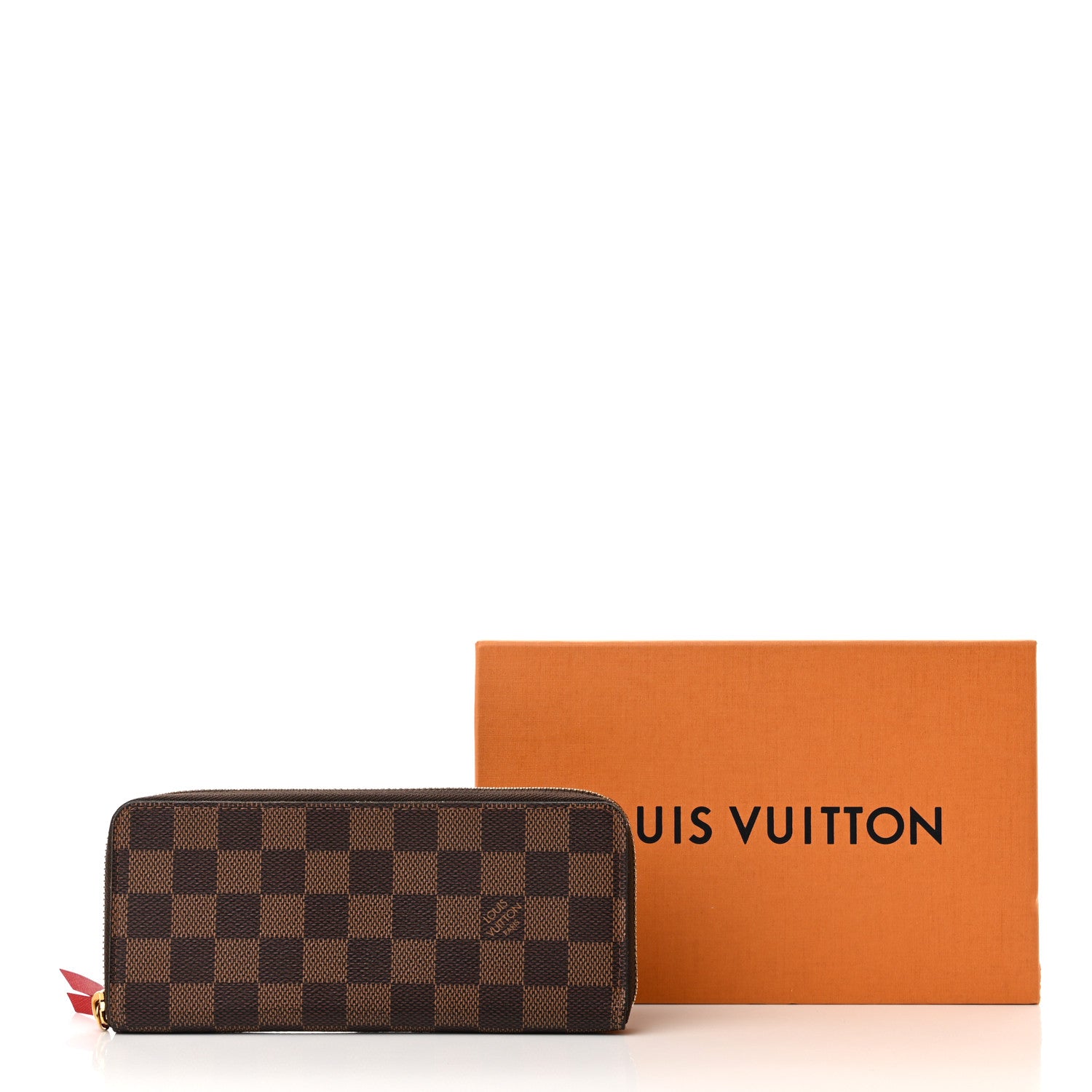 Louis Vuitton Damier Ebene Clemence Wallet Cherry 8 of 8