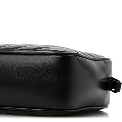 Saint Laurent Calfskin Matelasse Monogram Monochrome Lou Camera Bag Black 10 of 12