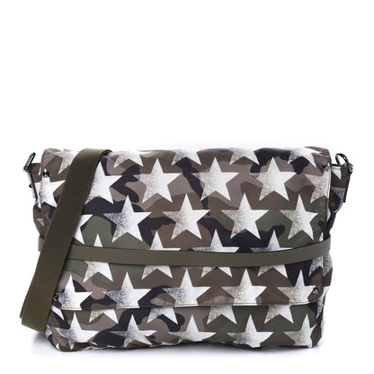 Valentino Garavani Nylon Printed Camustars Rockstud Messenger Bag Army Green White 2 of 9