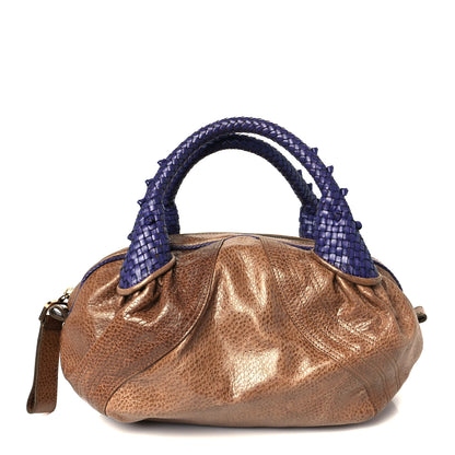 Fendi Vitello Bugatti Spy Bowler Acacia Blue 1 of 12