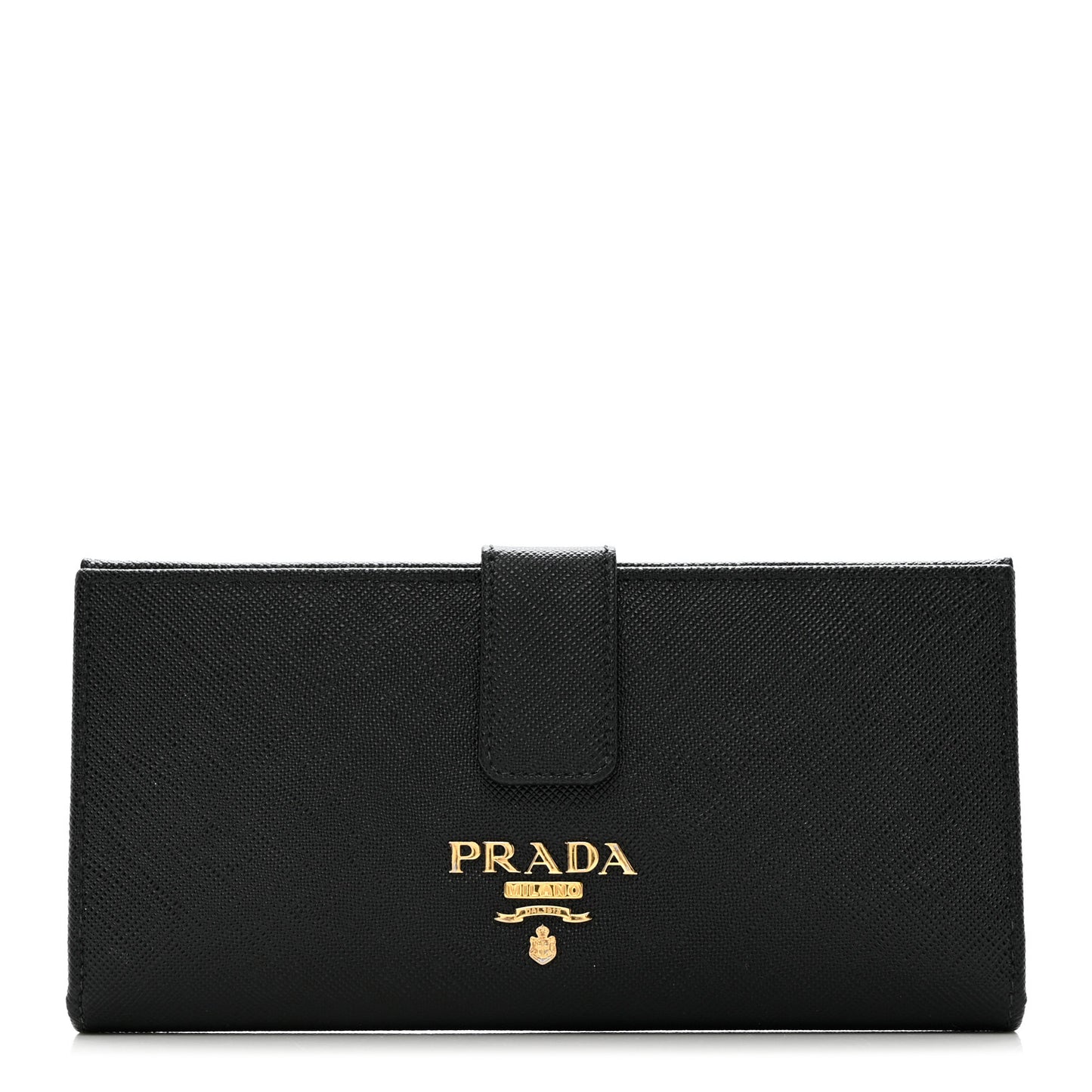 Saffiano Metal Large Wallet Black