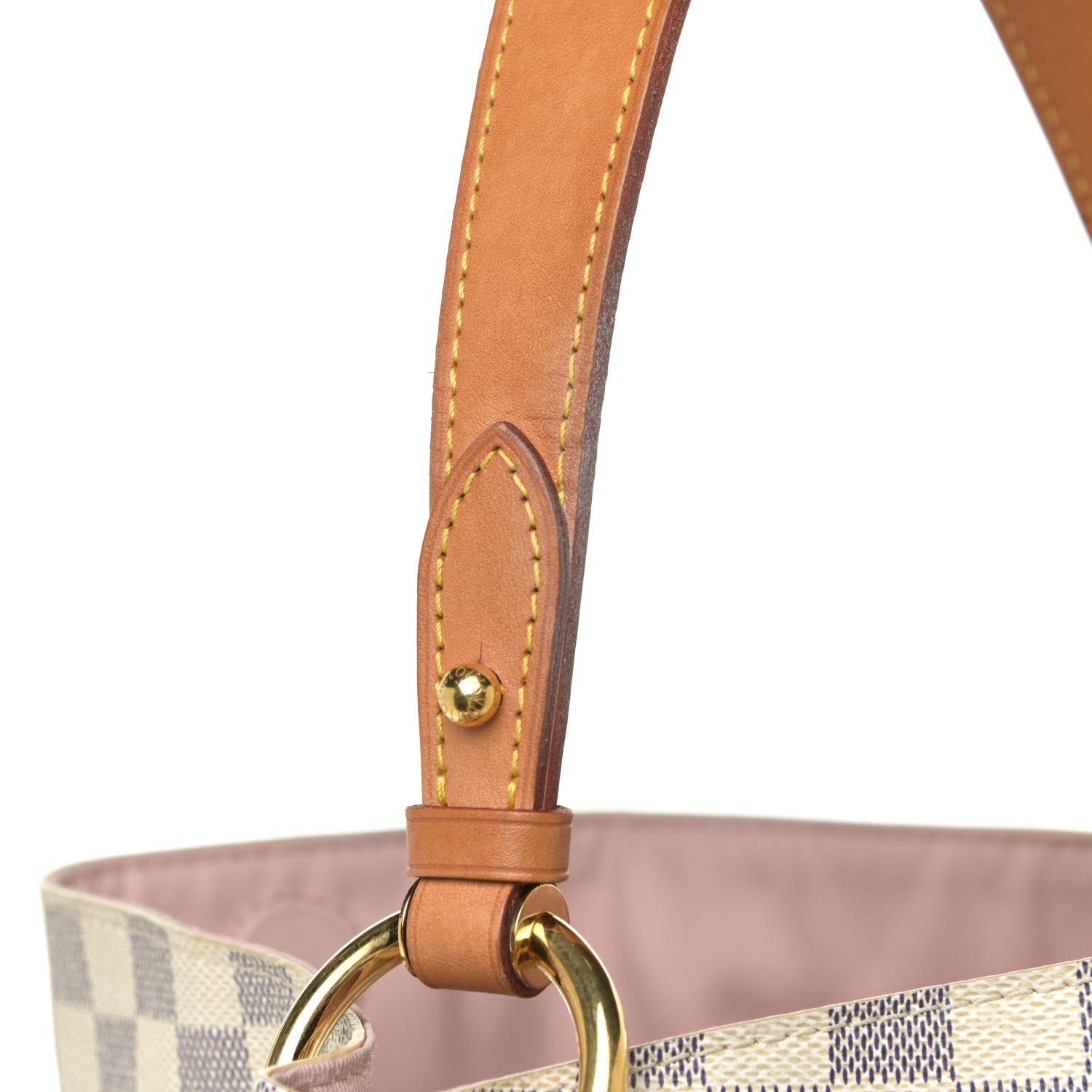 Louis Vuitton Damier Azur Graceful MM Rose Ballerine 13 of 14