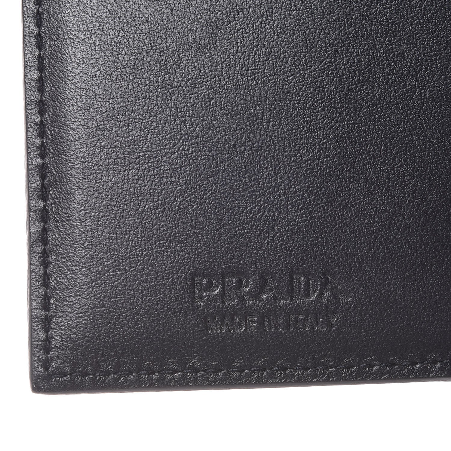 Prada Ostrich Card Holder Blue 6 of 9