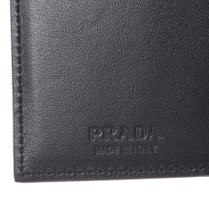 Prada Ostrich Card Holder Blue 6 of 9