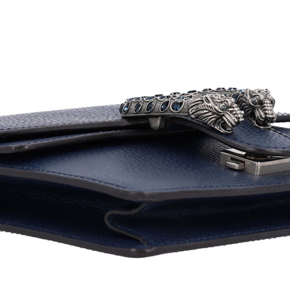 Gucci Dollar Calfskin Crystal Mini Dionysus Shoulder Bag Blue Agata Montana Sapphire 9 of 10