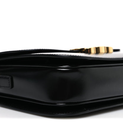 Celine Shiny Calfskin Medium Triomphe Black 9 of 10
