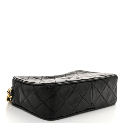 Chanel Lambskin Quilted Tassel Camera Case Black 4 of 12