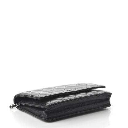 Chanel Caviar Quilted Wallet On Chain WOC Black 4 of 12