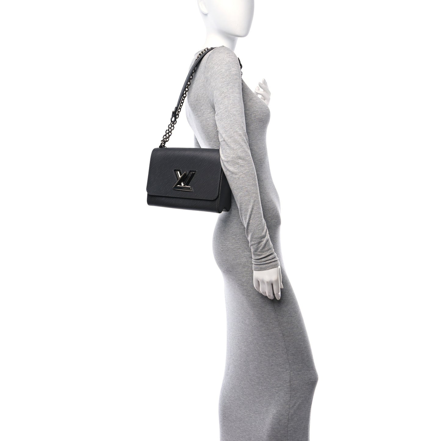 Epi Twist Shoulder Bag MM Etain