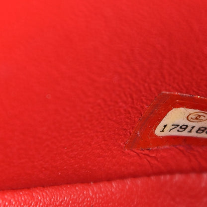 Chanel Lambskin Quilted Mini Rectangular Flap Red 7 of 10