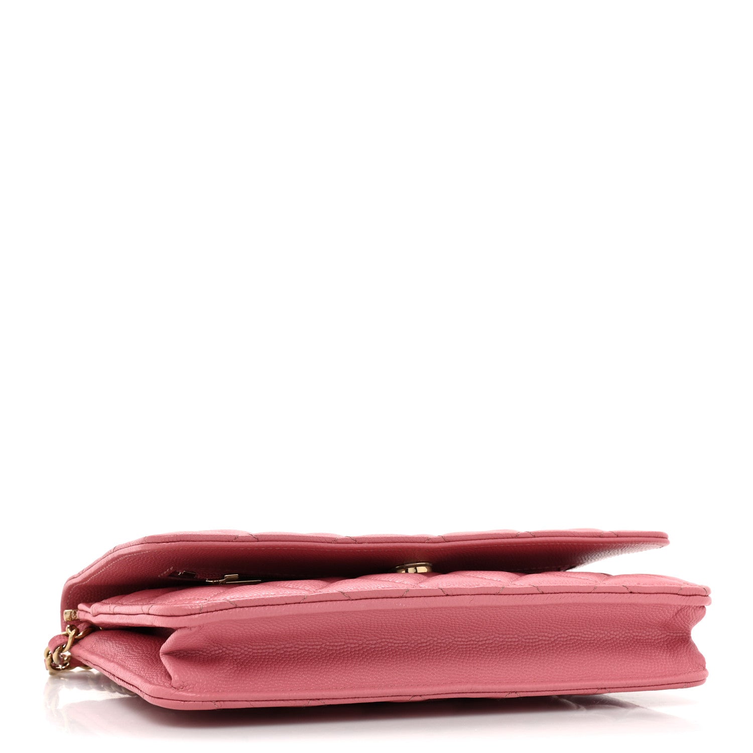 Chanel Caviar Quilted Wallet On Chain WOC Dark Pink 4 of 16