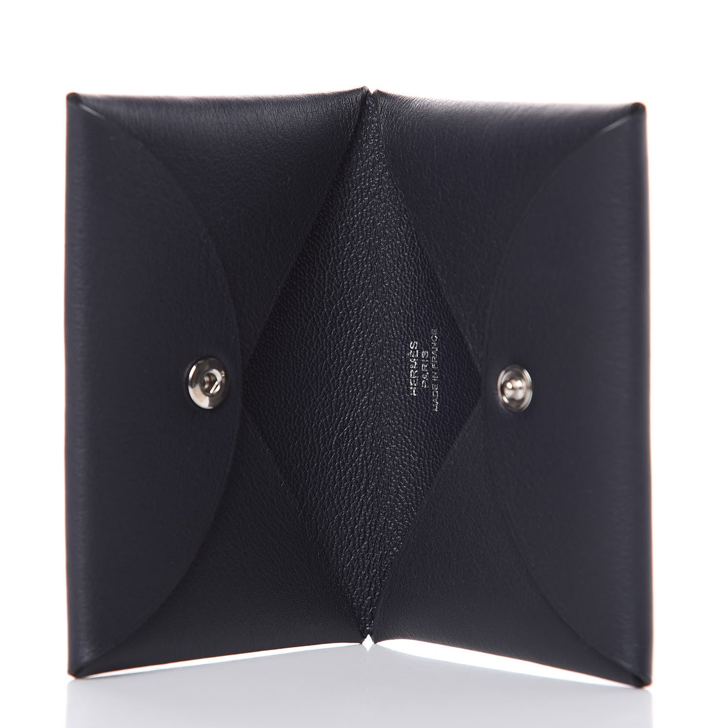 Hermes Evercolor Calvi Robot Card Case Bleu Indigo 5 of 8