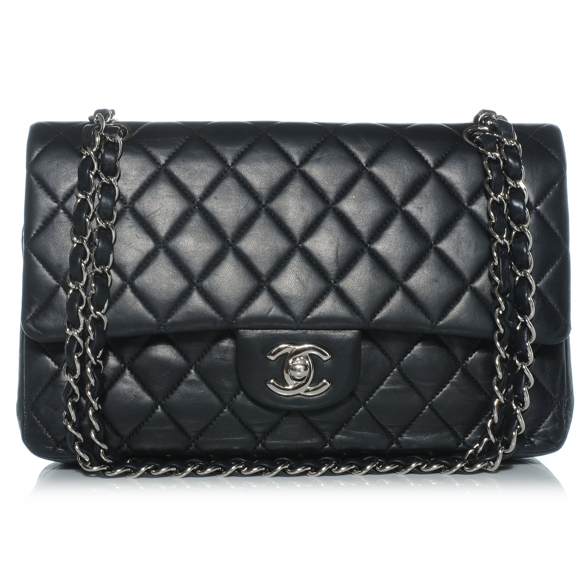 Chanel Lambskin Medium Double Flap Black 1 of 8