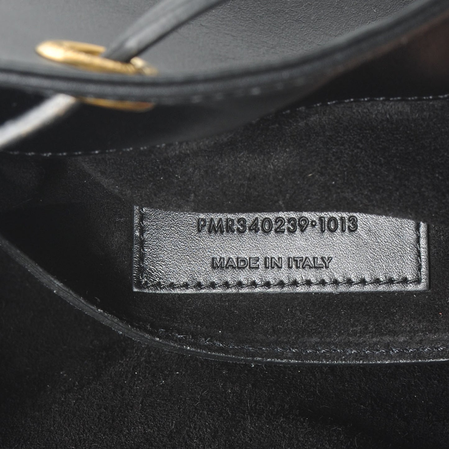 Leather Seau Bucket Bag Medium Black