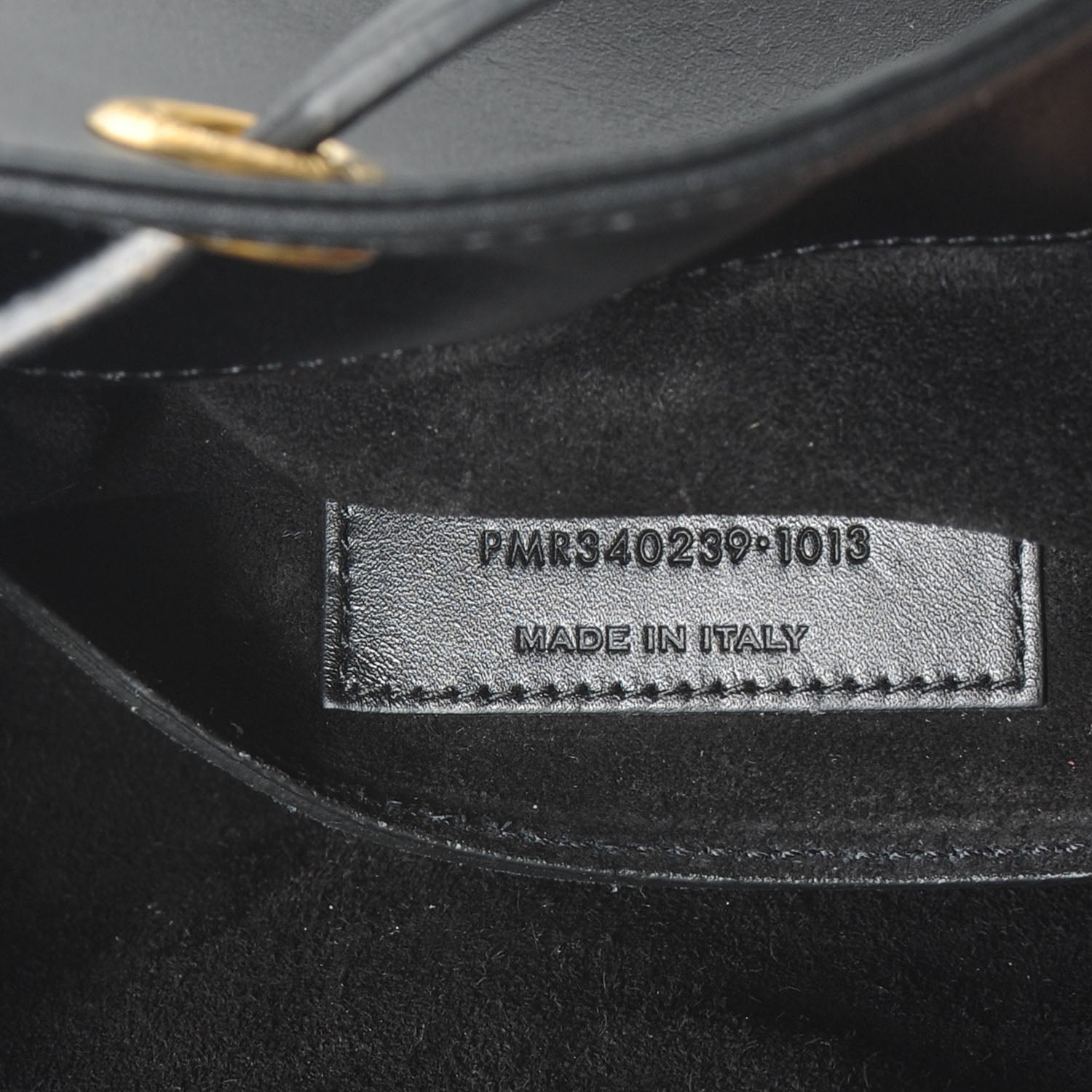 Saint Laurent Leather Seau Bucket Bag Medium Black 8 of 8