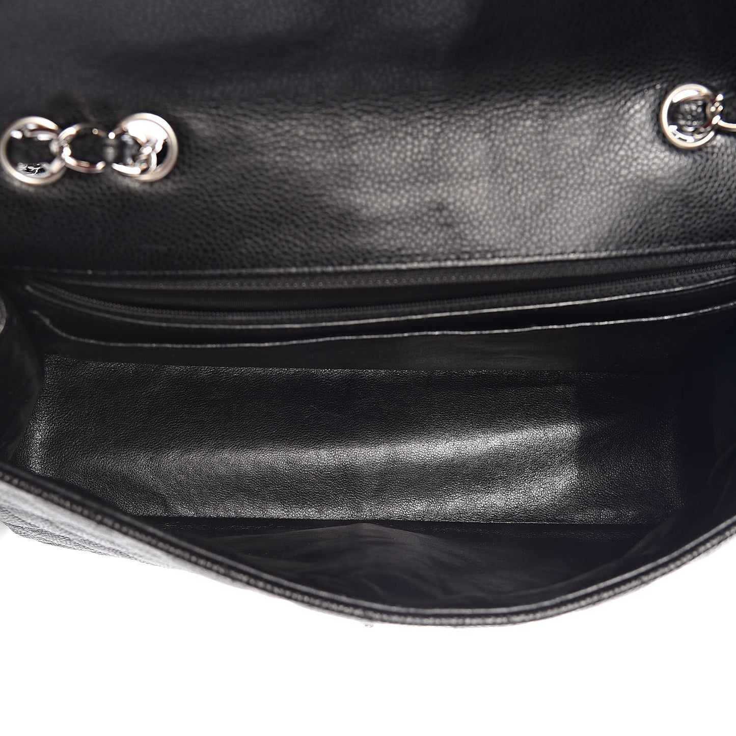Caviar Quilted Jumbo Single Flap Black