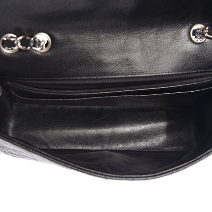 Chanel Caviar Quilted Jumbo Single Flap Black 5 of 13