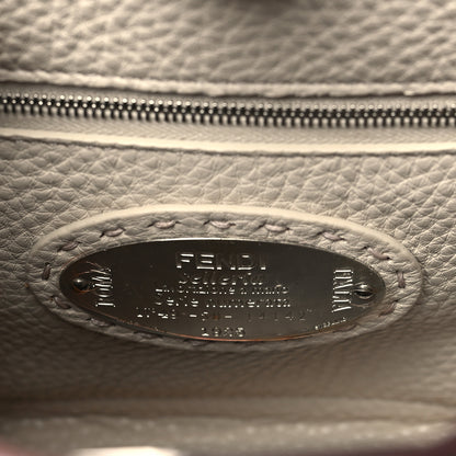Fendi Cuoio Romano Selleria Bi-Color Mini Peekaboo Iconic Satchel English Rose Camelia 6 of 10