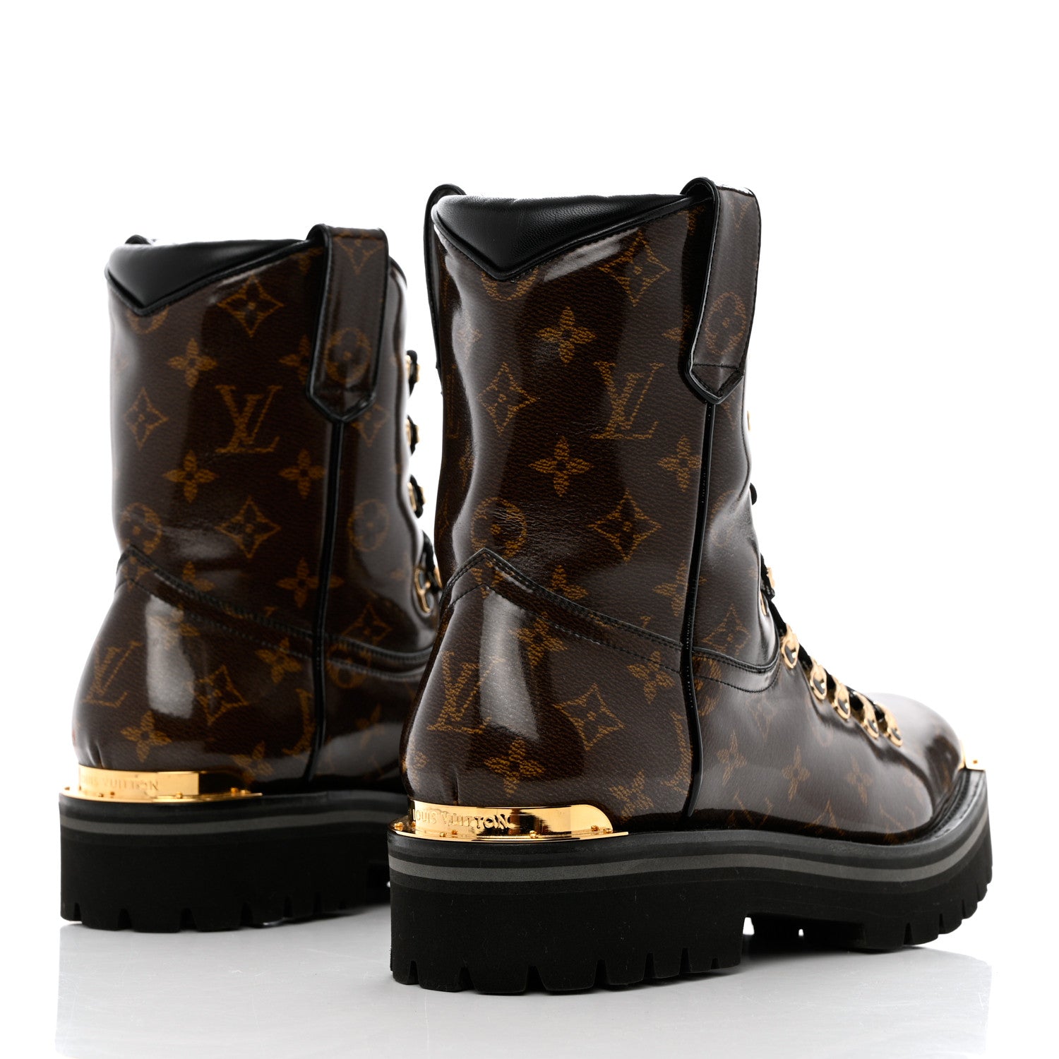 Louis Vuitton Monogram Glaze Mens Outland Ankle Boots 10 4 of 9