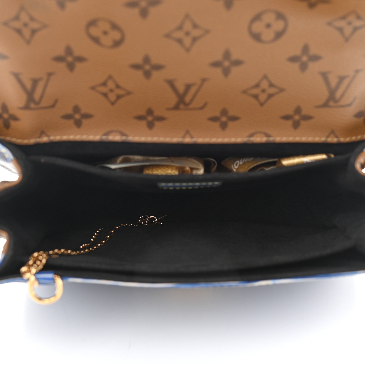 Louis Vuitton Epi Reverse Monogram Pochette Metis Denim Light 4 of 8