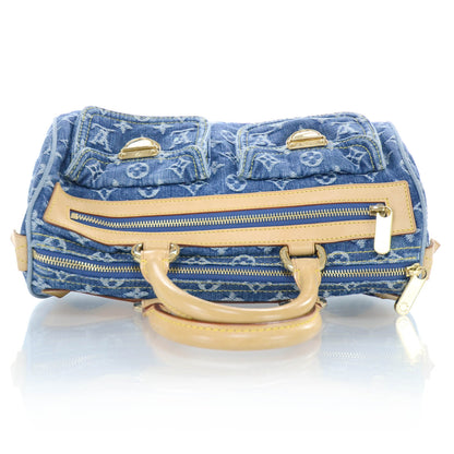 Louis Vuitton Monogram Denim Neo Speedy Blue 4 of 10