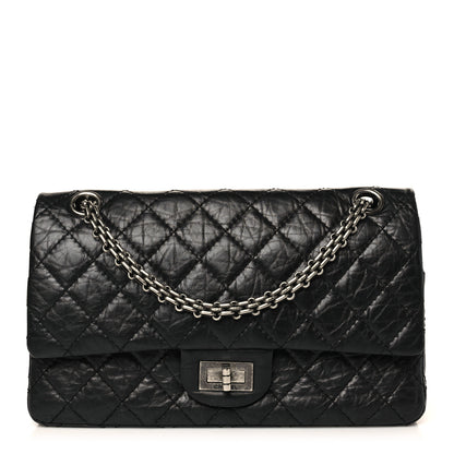 Chanel Aged Calfskin Quilted 2.55 Reissue 225 Flap Black 1 of 9