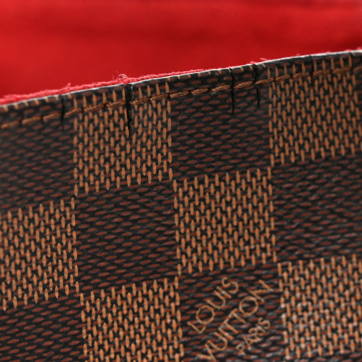 Damier Ebene Caissa Hobo Cherry