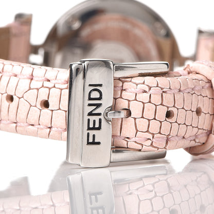 Fendi Stainless Steel Calfskin Diamond Pink Mother of Pearl 23mm Moda Quartz Watch 8 of 10