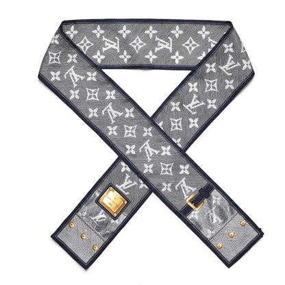 Louis Vuitton Silk Monogram New Denim Bandeau Marine 1 of 4