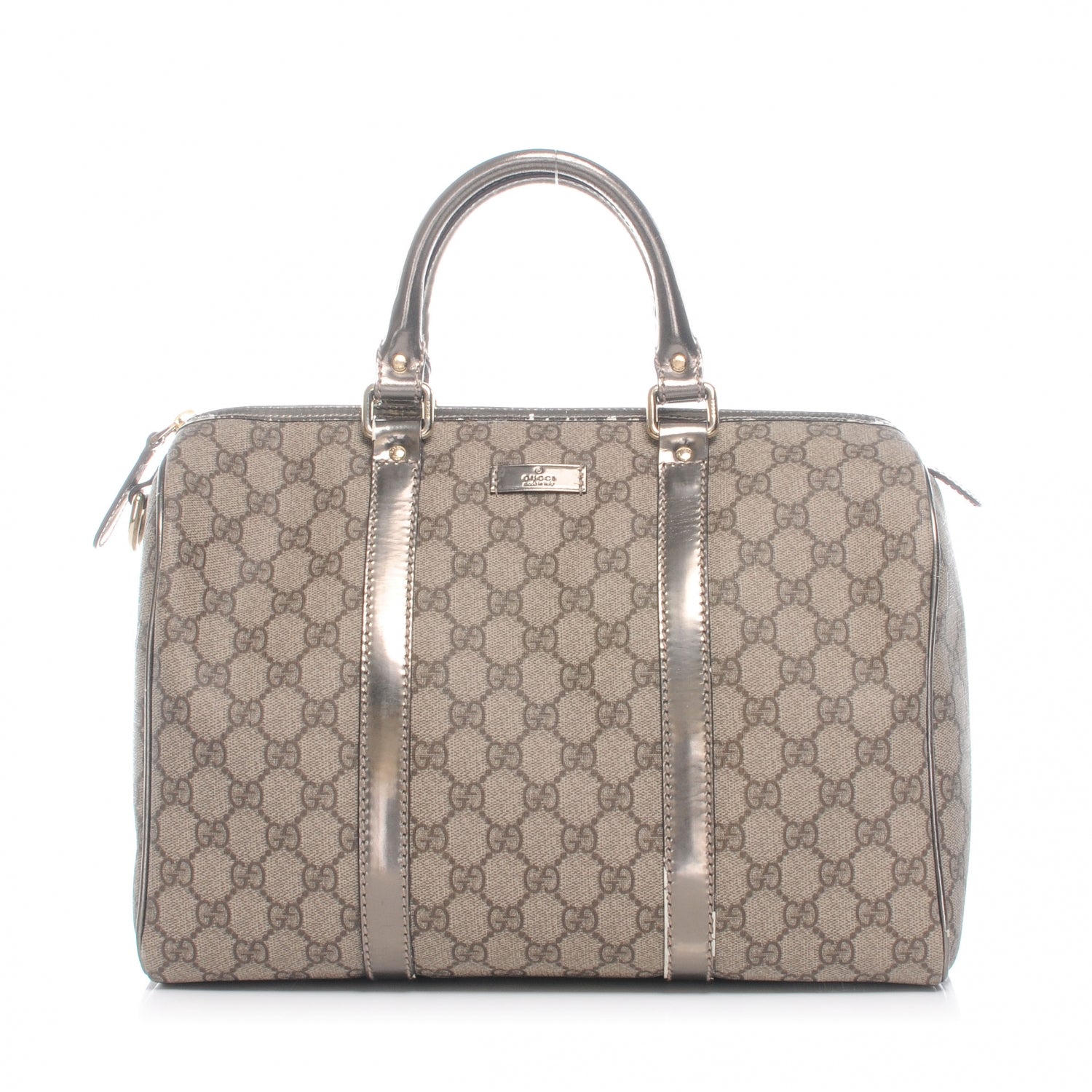 Gucci Monogram Medium Joy Boston Metallic 1 of 10