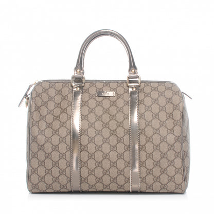 Gucci Monogram Medium Joy Boston Metallic 1 of 10