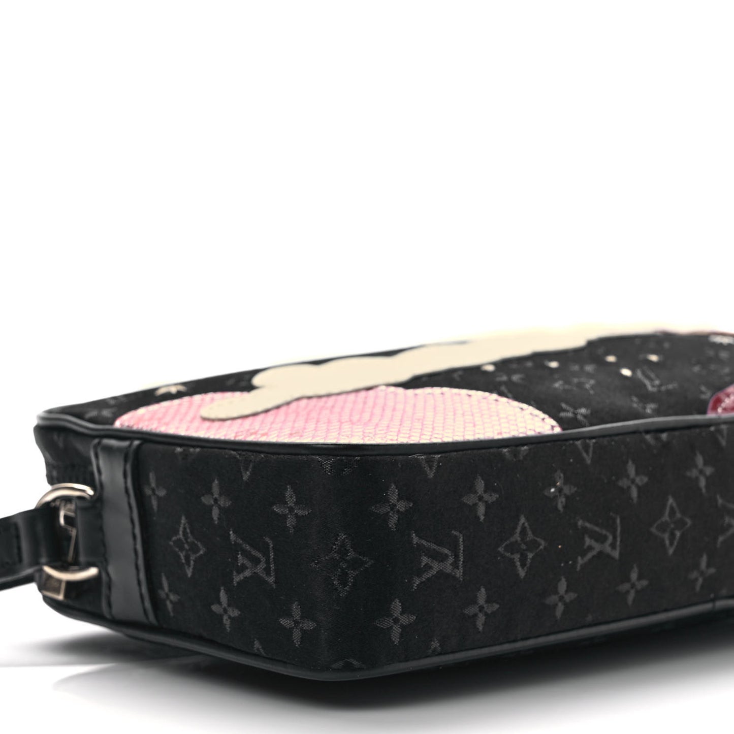 Satin Mini Monogram Conte De Fees Pochette Black