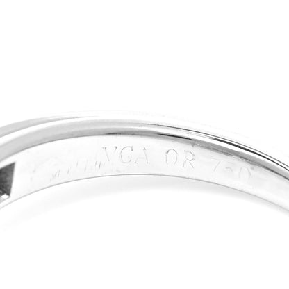 Van Cleef & Arpels 18K White Gold Diamond Large Fleurette Ring 49 4.75 6 of 7