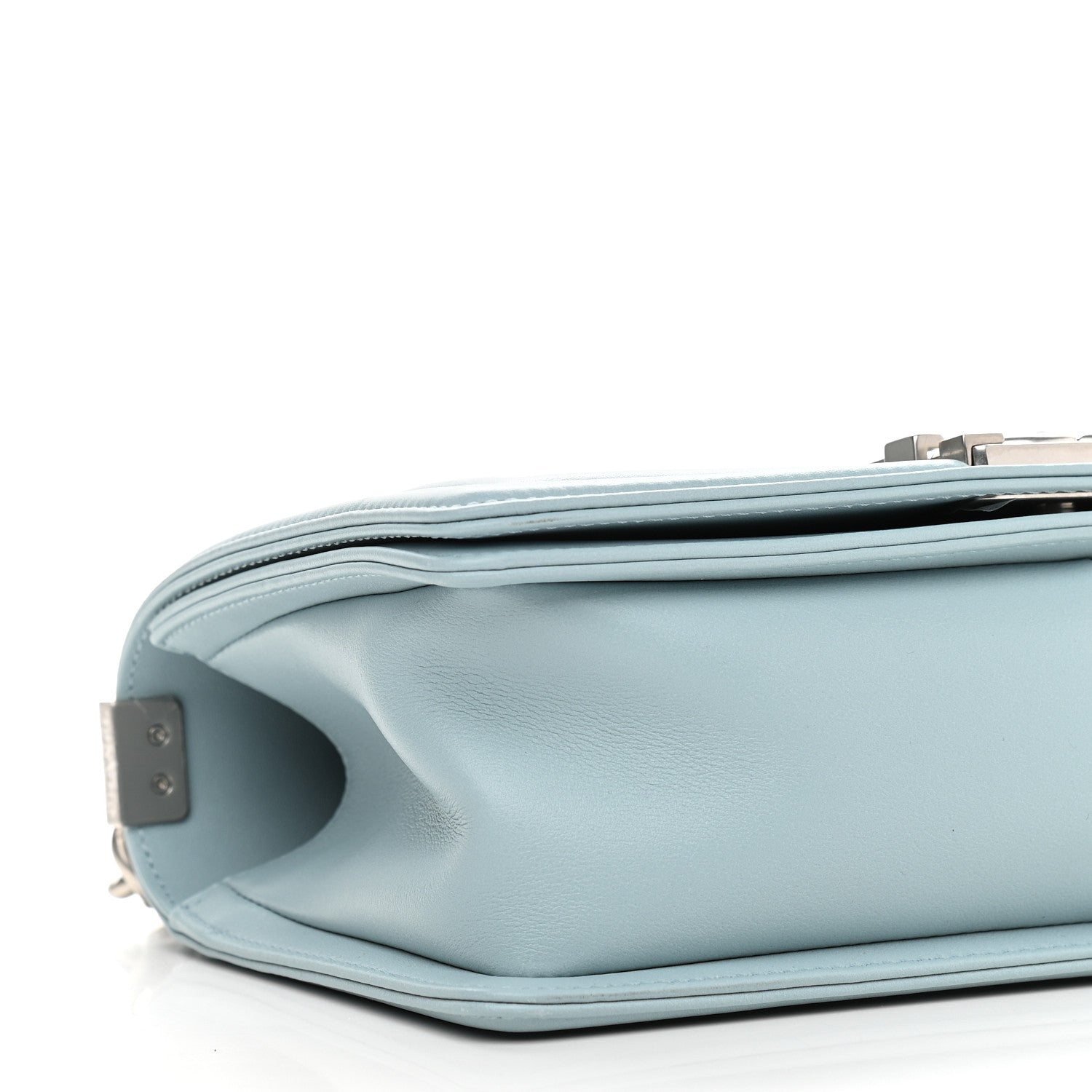 Chanel Calfskin Quilted Medium Boy Flap Light Blue 5 of 9