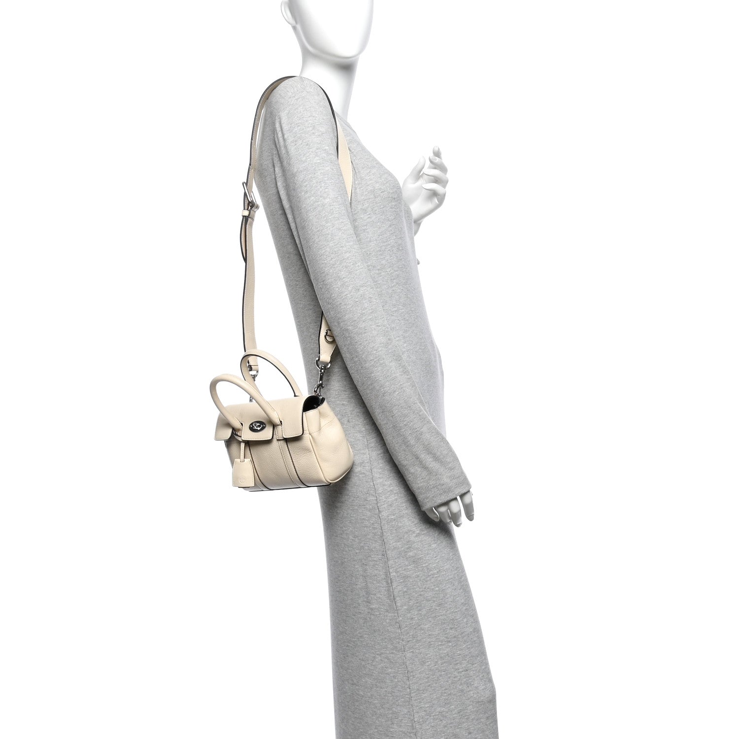 Mulberry Classic Grain Mini Bayswater White 2 of 9