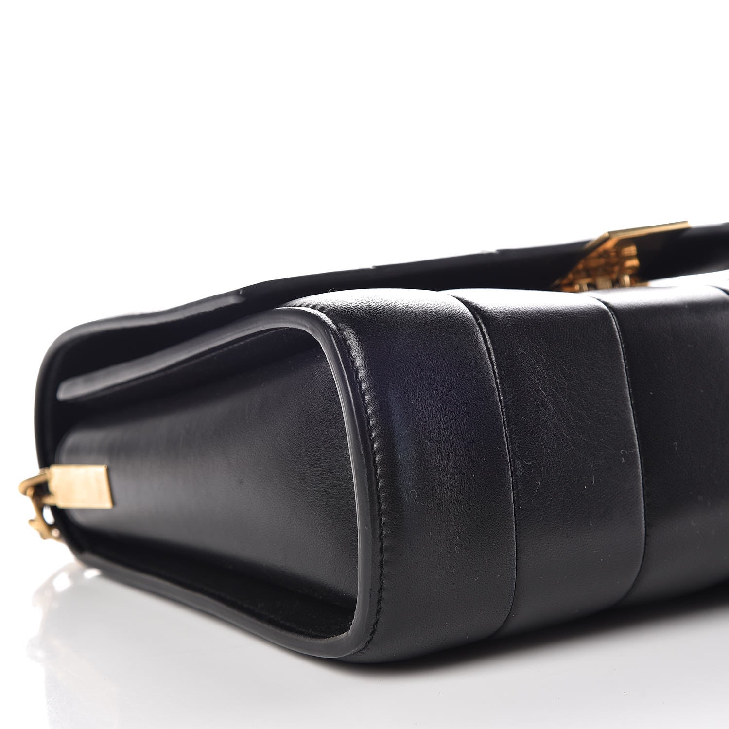 Celine Lambskin Quilted Shoulder Bag Black 10 of 11
