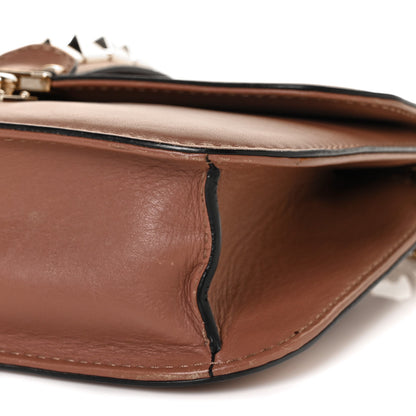 Valentino Garavani Vitello Medium Glam Lock Rockstud Flap Brownish 7 of 8