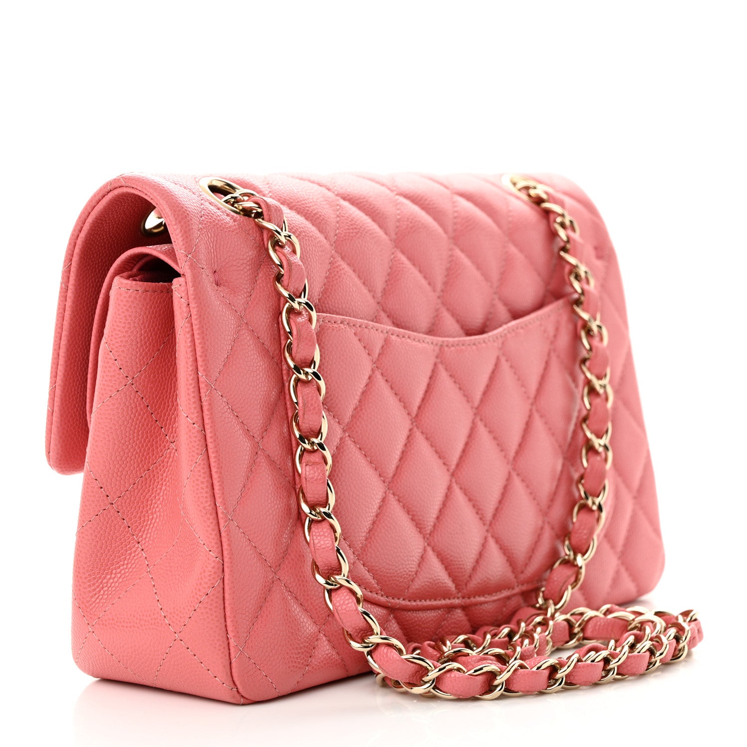 Chanel Caviar Quilted Small Double Flap Pink 3 of 13