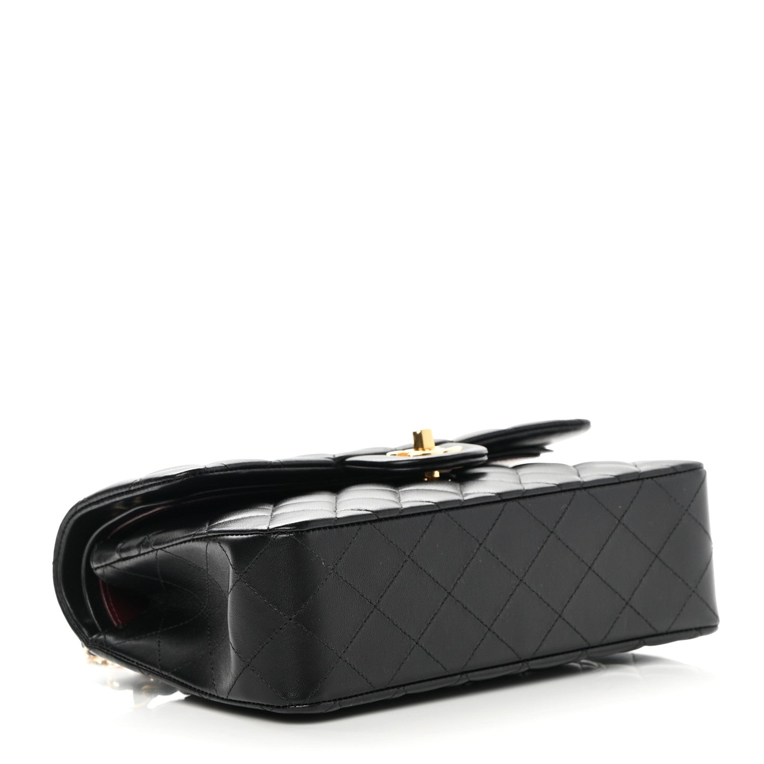 Chanel Lambskin Quilted Small Double Flap Black 4 of 14
