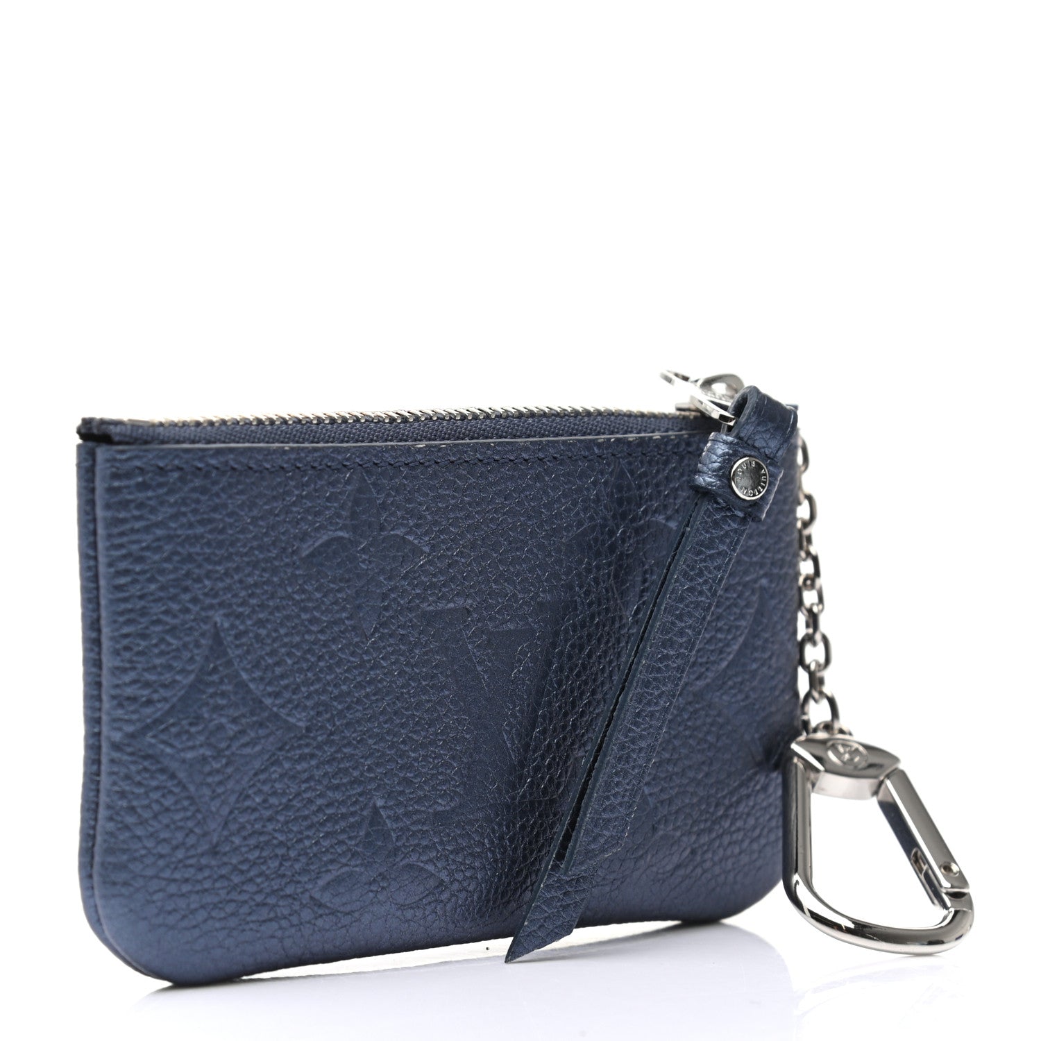Louis Vuitton Metallic Empreinte Monogram Giant Key Pouch Navy Nacre 3 of 7